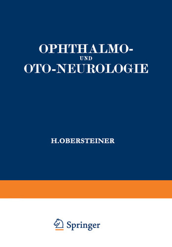 Ophthalmo- und Oto-Neurologie: Ein Lehrbuch für Studierende book cover by Ignaz Spiegel