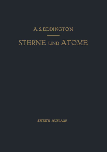 Sterne und Atome book cover by Arthur Stanley Eddington, O.F. Bollnow