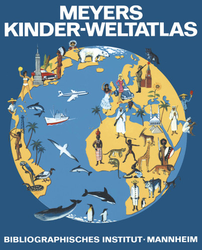 Meyers Kinder-Weltatlas book cover by Erwin Konnecke
