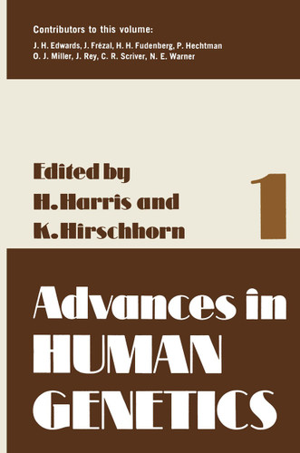 Advances in Human Genetics 1 (Advances in Human Genetics #1) book cover by Harry Harris