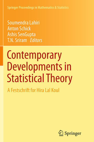 Contemporary Developments in Statistical Theory: A Festschrift for Hira Lal Koul (Springer Proceedings in Mathematics & Statistics #68) book cover by 