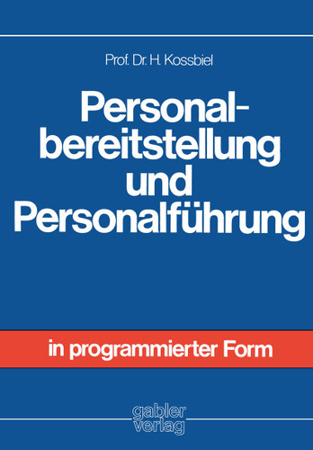 Personalbereitstellung und Personalführung book cover by Hugo Kossbiel