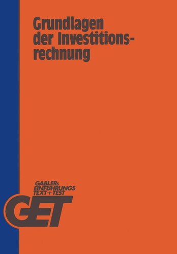Grundlagen der Investitionsrechnung book cover by Diether Hofmann