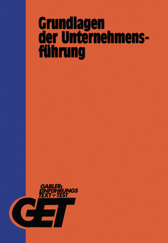Grundlagen der Unternehmensführung book cover by Wolfgang Korndörfer