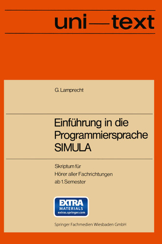 Einführung in die Programmiersprache SIMULA: Anleitung zum Selbststudium (uni-texte) book cover by Günther Lamprecht