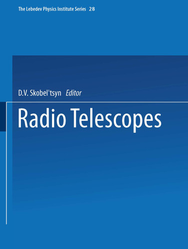 Radio Telescopes (The Lebedev Physics Institute Series) book cover by 