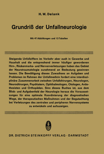 Grundriß der Unfallneurologie book cover by H.W. Delank