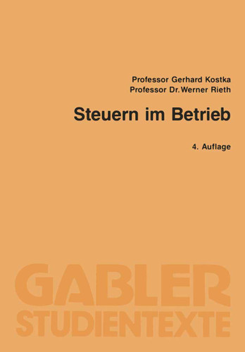 Steuern im Betrieb book cover by Gerhard Kostka