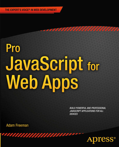 Pro JavaScript for Web Apps book cover by Adam Freeman