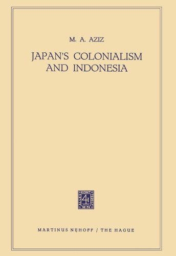 Japan’s Colonialism and Indonesia book cover by Muhammad Abdul Aziz