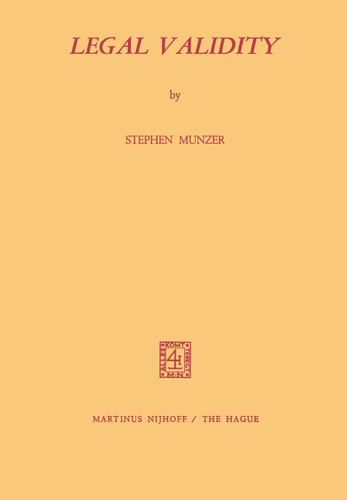 Legal Validity book cover by Stephen Munzer