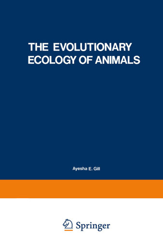The Evolutionary Ecology of Animals (Studies in Soviet Science) book cover by 