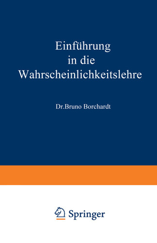 Einführung in die Wahrscheinlichkeitslehre book cover by Bruno Borchardt