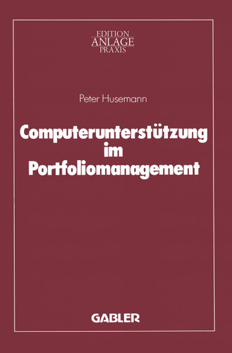Computerunterstützung im Portfoliomanagement book cover by Peter Husemann