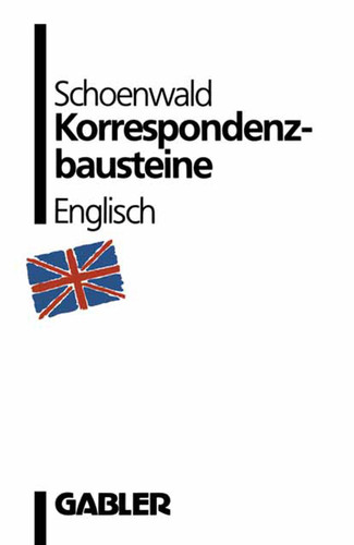 Korrespondenzbausteine Englisch book cover by Ulrich Schoenwald