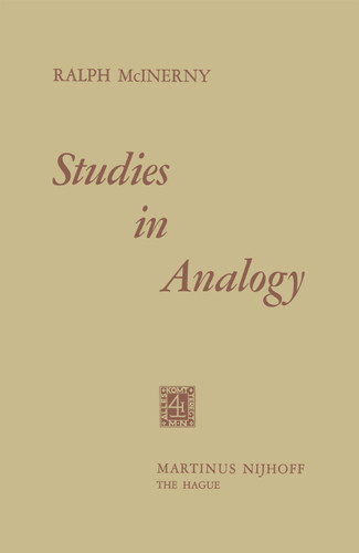 Studies in Analogy book cover by Ralph M. McInerny
