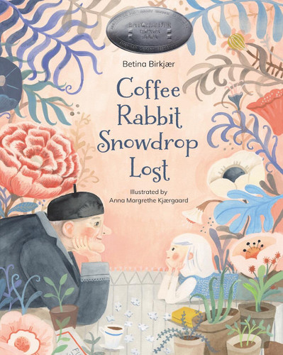 Coffee, Rabbit, Snowdrop, Lost book cover by Betina Birkjær