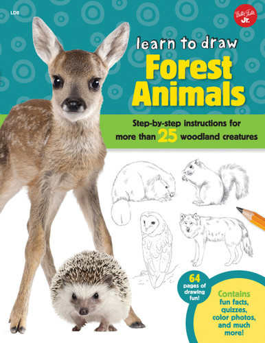 Learn to Draw Forest Animals: Step-by-step instructions for more than 25 woodland creatures (Learn to Draw) book cover by Robbin Cuddy