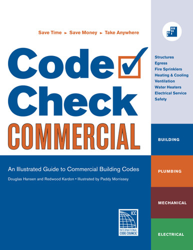 Code Check Commercial: An Illustrated Guide to Commercial Building Codes (Code Check) book cover by Redwood Kardon
