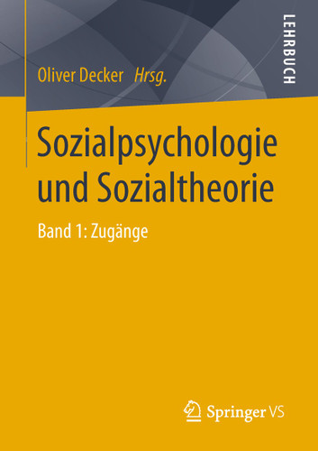 Sozialpsychologie und Sozialtheorie: Band 1: Zugänge book cover by 