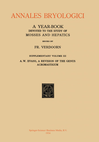 A Revision of the Genus Acromastigum book cover by Alexander W. Evans
