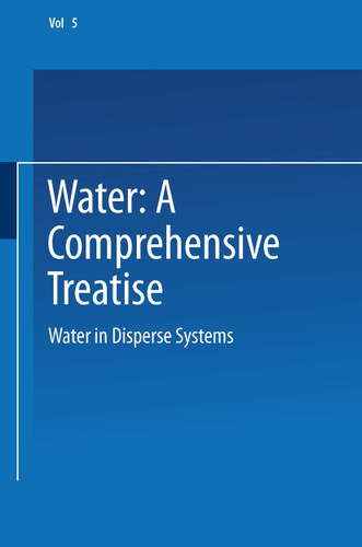 Water in Disperse Systems (Water #5) book cover by Felix Franks