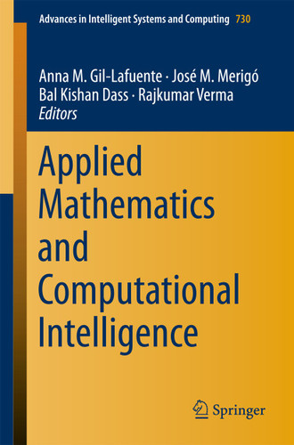 Applied Mathematics and Computational Intelligence (Advances in Intelligent Systems and Computing #730) book cover by 