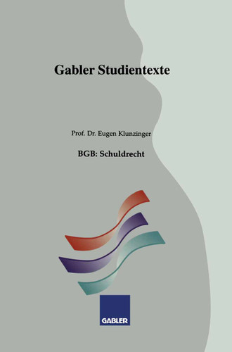 BGB: Grundlagen (Gabler-Studientexte) book cover by Eugen Klunzinger