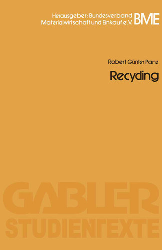 Recycling (Gabler-Studientexte) book cover by Robert Günter Panz