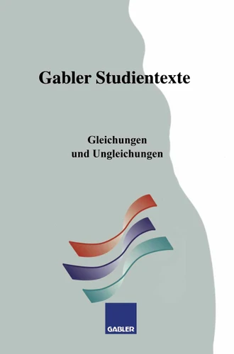 Gleichungen und Ungleichungen (Gabler-Studientexte) book cover by Reinhold Pfeiffer, Heidemarie Borgwadt
