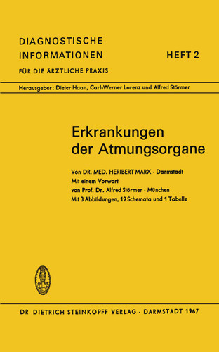 Erkrankungen der Atmungsorgane (Diagnostische Informationen für die ärztliche Praxis) book cover by H. Marx