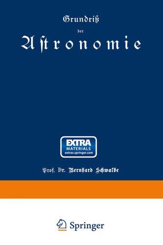 Grundriß der Astronomie book cover by Bernhard Schwalbe