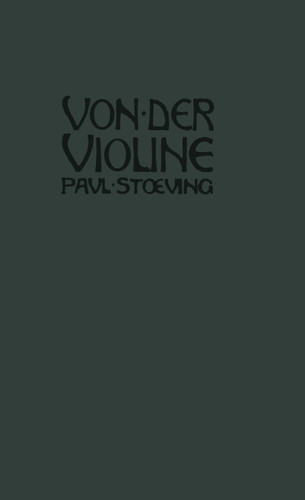 Von der Violine book cover by Paul Stoeving