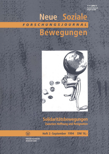Solidaritätsbewegungen: Zwischen Hoffnung und Resignation book cover by Rolf Kreibich, Reinhart Kößler, Rolf Bräuer, Malte Letz, Michael Bommes, Michael Heuer, Michael Windfuhr, Ingrid Spiller, Albert Scherr, Christoph Butterwegge, Hans G. Jansen