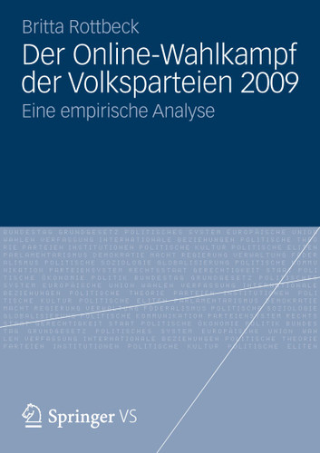 Der Online-Wahlkampf der Volksparteien 2009: Eine empirische Analyse book cover by Britta Rottbeck