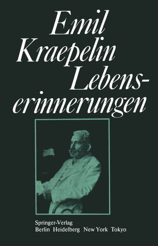 Lebenserinnerungen book cover by E. Kraepelin