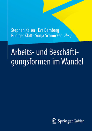 Arbeits- und Beschäftigungsformen im Wandel book cover by 