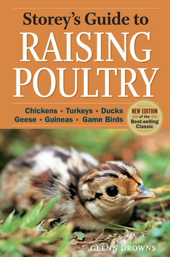 Storey's Guide to Raising Poultry, 4th Edition: Chickens, Turkeys, Ducks, Geese, Guineas, Game Birds (Storey’s Guide to Raising) book cover by Glenn Drowns
