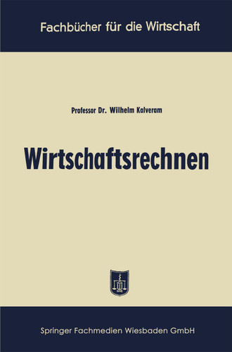 Wirtschaftsrechnen (Fachbücher für die Wirtschaft) book cover by Wilhelm Kalveram