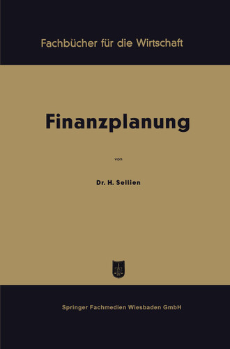 Finanzplanung (Fachbücher für die Wirtschaft) book cover by Helmut Sellien