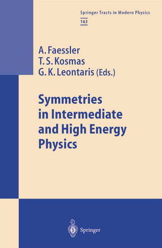 Symmetries in Intermediate and High Energy Physics (Springer Tracts in Modern Physics #163) book cover by 