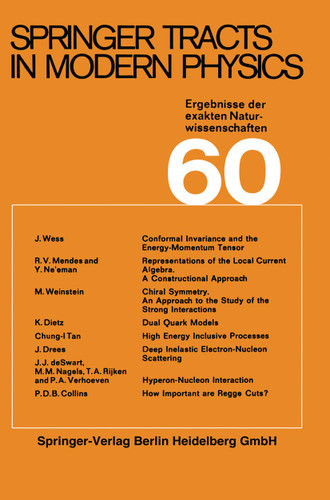 Springer Tracts in Modern Physics (Springer Tracts in Modern Physics #60) book cover by G. Höhler