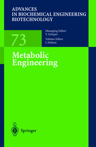 Metabolic Engineering (Advances in Biochemical Engineering/Biotechnology #73) book cover by 