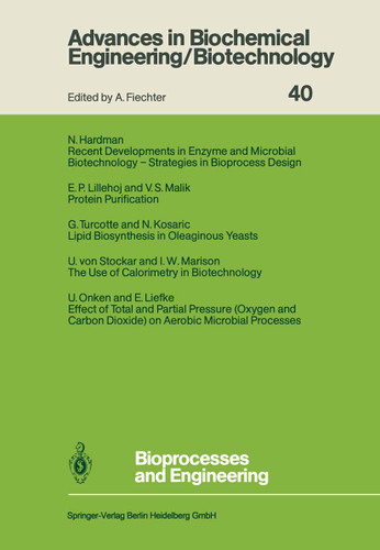 Bioprocesses and Engineering (Advances in Biochemical Engineering/Biotechnology #40) book cover by 