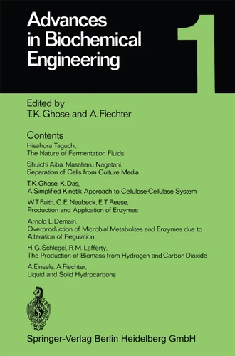 Advances in Biochemical Engineering (Advances in Biochemical Engineering/Biotechnology #1) book cover by T. K. Ghose, A. Fiechter