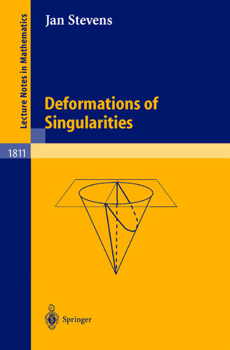 Deformations of Singularities (Lecture Notes in Mathematics #1811) book cover by Jan Stevens