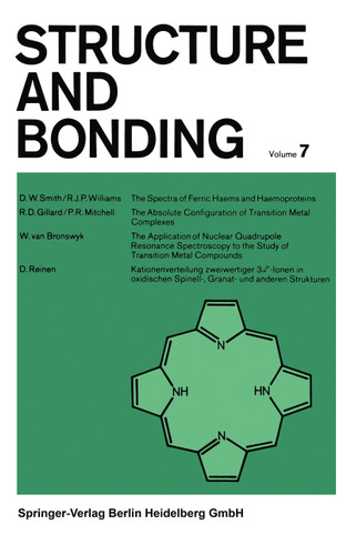 Structure and Bonding (Structure and Bonding #7) book cover by P. Hemmerich, C. K. Jørgensen, J. B. Neilands, Ronald S. Nyholm, D. Reinen, R. J. P. Williams