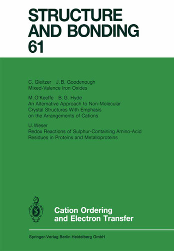 Cation Ordering and Electron Transfer (Structure and Bonding #61) book cover by 