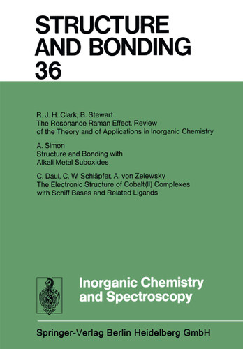Inorganic Chemistry and Spectroscopy (Structure and Bonding #36) book cover by Xue Duan, Lutz H. Gade, Gerard Parkin, Kenneth R. Poeppelmeier, Fraser Andrew Armstrong, Mikio Takano, David Michael P. Mingos