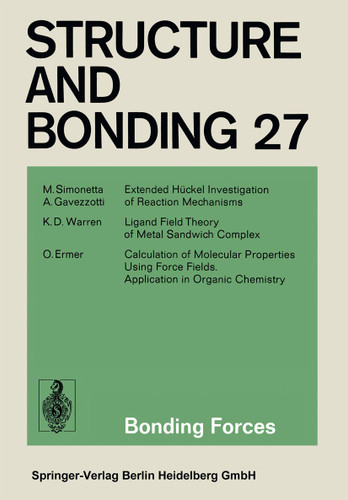 Bonding Forces (Structure and Bonding #27) book cover by M. Simonetta, A. Gavezzotti, K. D. Warren, O. Ermer